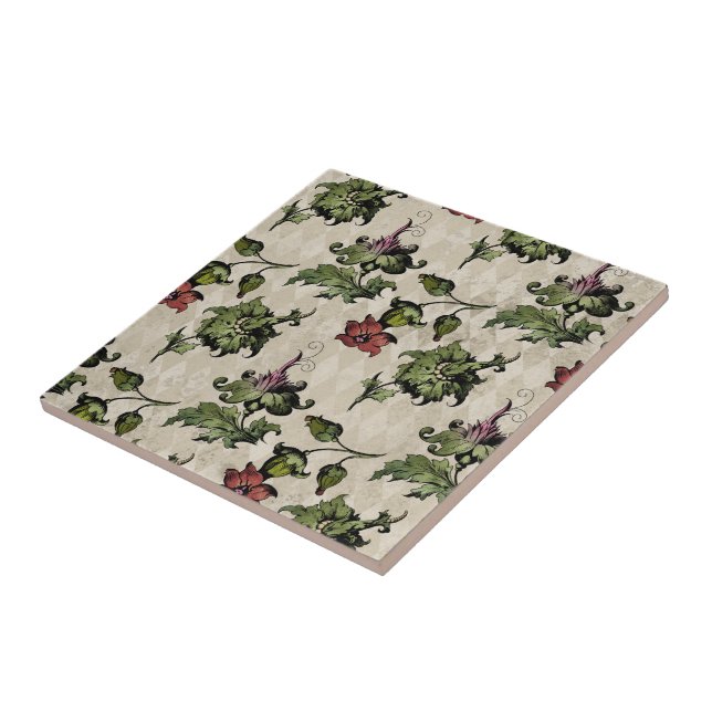 Azulejo De Cerâmica Fábrica de Bruxas Apothecary | Plantas Botânicas E (Lateral)