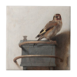 Azulejo De Cerâmica Fabritius The Goldfinch Painting Art Impressão