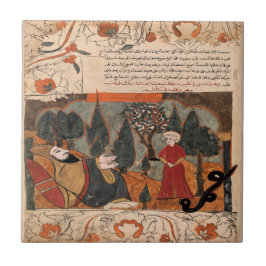 Azulejo De Cerâmica Fábula do Renascimento do Filho Indiano da Históri