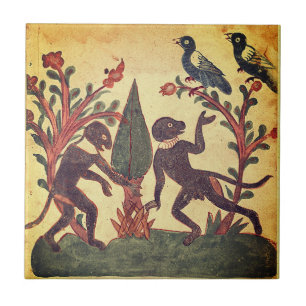 Azulejo De Cerâmica Fábula do Renascimento Indiano do Verme Luminoso d