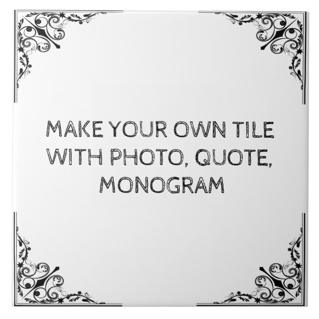 AZULEJO DE CERÂMICA  FAÇA SEU (Frente)