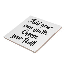 Azulejo De Cerâmica Faça sua própria citação personalizada