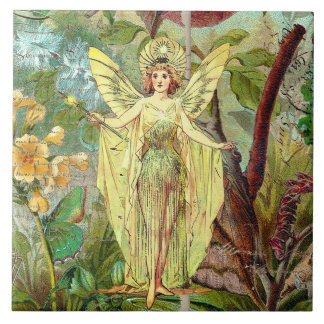 Azulejo De Cerâmica Fada Amarela