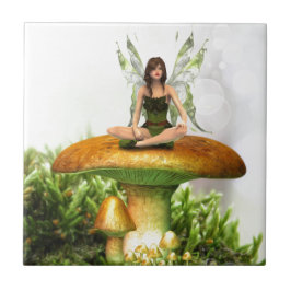Azulejo De Cerâmica Fada De Toadstool
