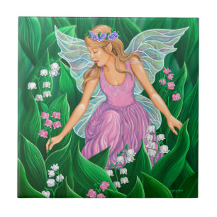 Azulejo De Cerâmica Fada do primavera
