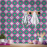 Azulejo De Cerâmica Fairy Blossoms Marroquino<br><div class="desc">Um design marroquino que te leva a um jardim de fadas encantado,  onde flores vibrantes desabrocham sob a luz da lua,  são cercados por um verde exuberante e um ar de mistério.</div>