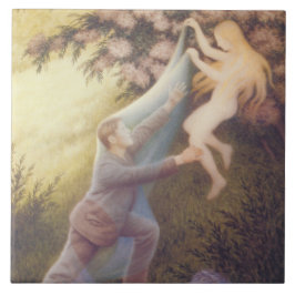 Azulejo De Cerâmica Fairy Dream (por Theodor Severin Kittelsen)