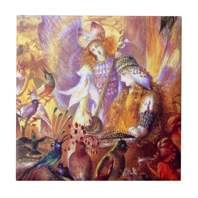 Azulejo De Cerâmica Fairy Music (Frente)