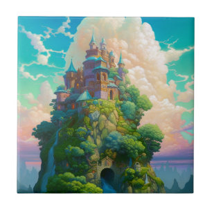 Azulejo De Cerâmica Fairy Tale Castle Fantasy Art