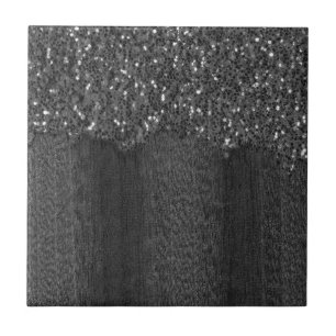 Azulejo De Cerâmica Faíscas brancas pretas brilham madeiras rústicas