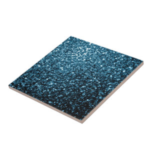 Azulejo De Cerâmica Faíscas de luz azul-bebê