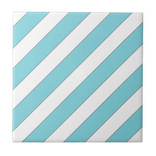 Azulejo De Cerâmica faixa diagonal azul claro