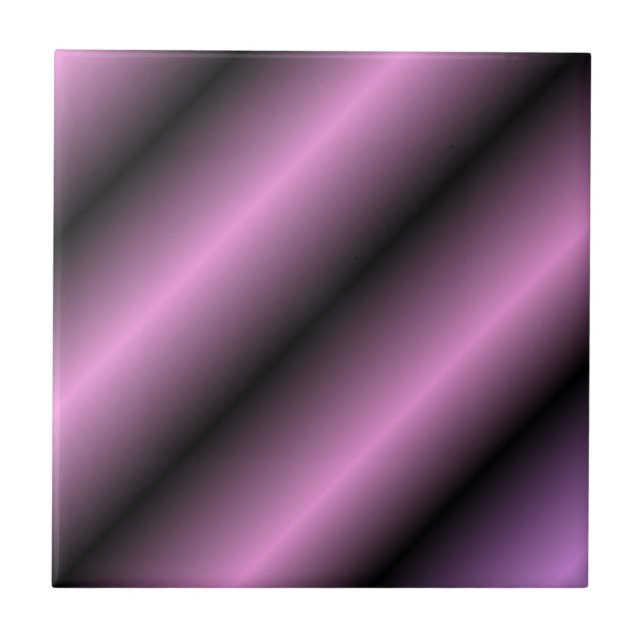 Azulejo De Cerâmica Faixa Preta e Lavanda (Frente)