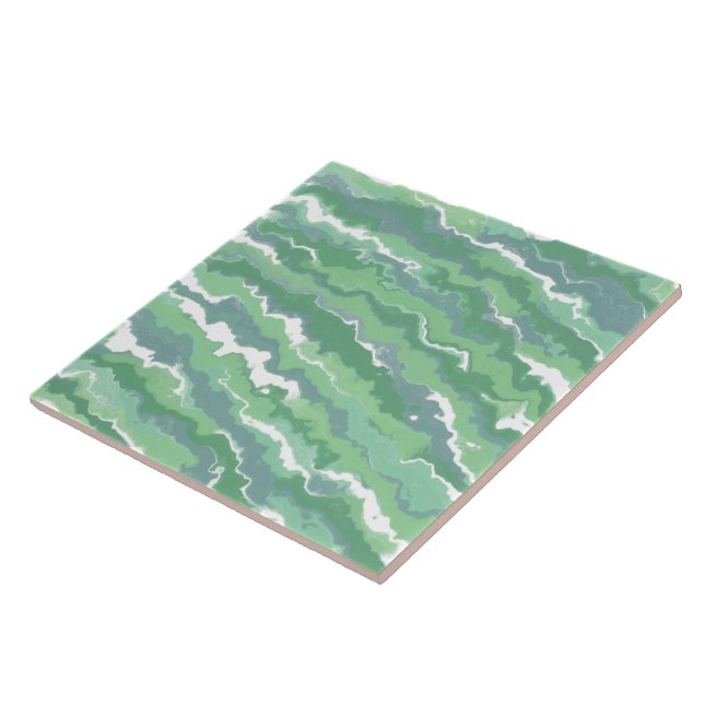 Azulejo De Cerâmica Faixa Verde (Lateral)
