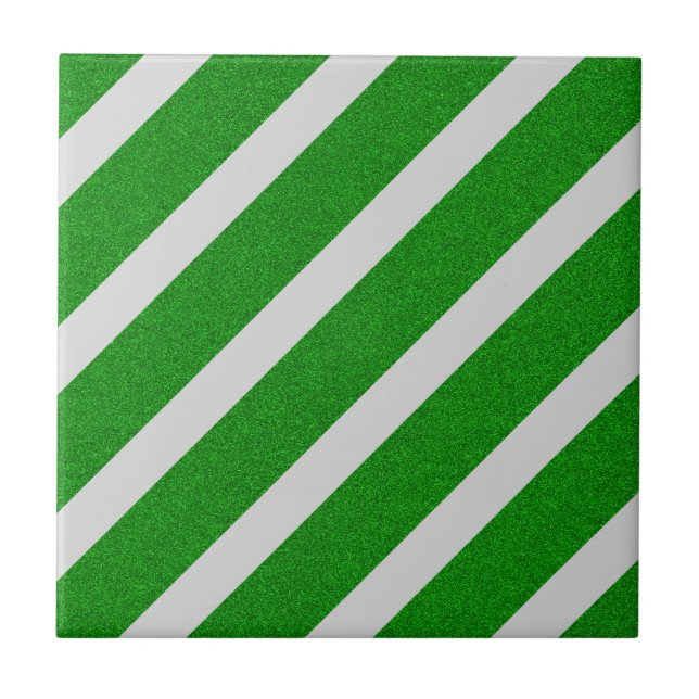 Azulejo De Cerâmica Faixa Verde Brilho (Frente)