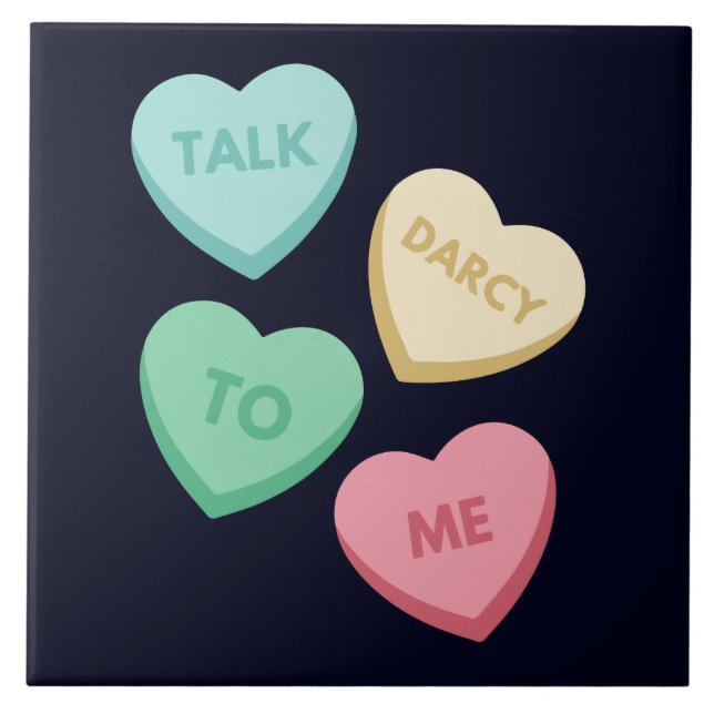 Azulejo De Cerâmica Fale comigo Darcy III (Frente)