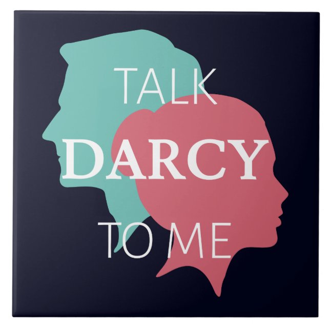 Azulejo De Cerâmica Fale comigo Darcy IV (Frente)