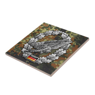 Azulejo De Cerâmica Fallschirmjägertruppe Barettabzeichen
