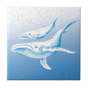 Azulejo De Cerâmica Família Humpback