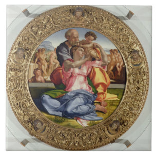 Azulejo De Cerâmica Família santamente com St John (Doni Tondo),
