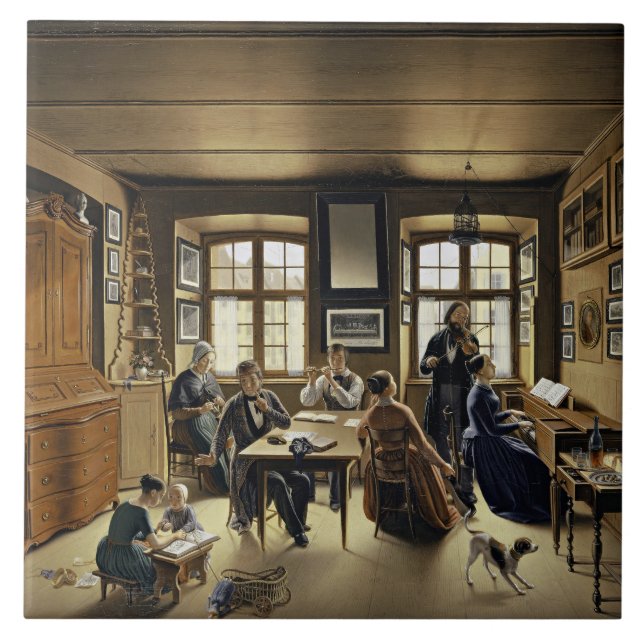 Azulejo De Cerâmica Family Concert in Basel (por Sebastian Gutzwiller) (Frente)