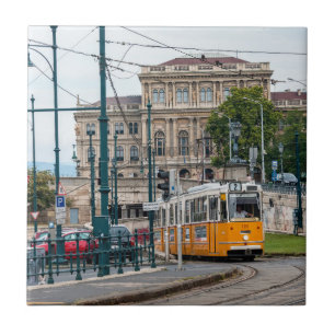 Azulejo De Cerâmica Famoso bonde dois em Budapeste, Hungria