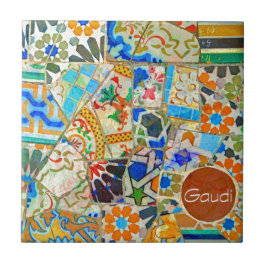 Azulejo De Cerâmica Fantasia. Gaudi. Imagem 2