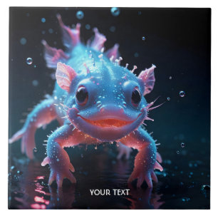 Azulejo De Cerâmica Fantasy Blue Smilotl