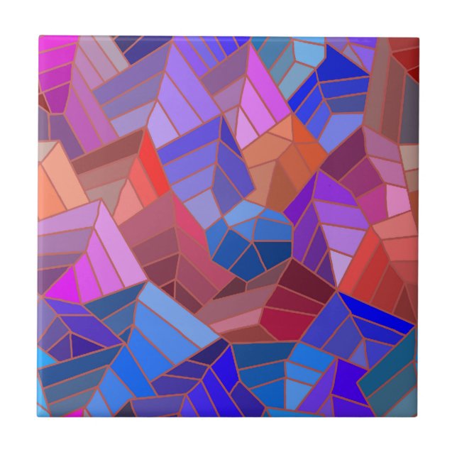 Azulejo De Cerâmica Fantasy Mounains View do Céu (Frente)