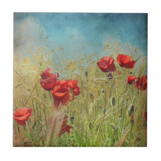 Azulejo De Cerâmica Fantasy poppies