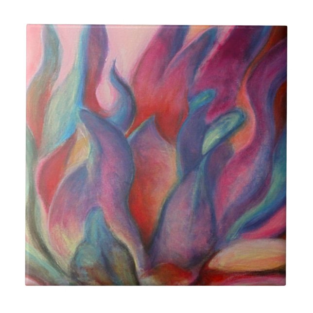 Azulejo De Cerâmica Fantasy Protea (Frente)