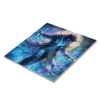 Azulejo De Cerâmica Fantasy Wolf World