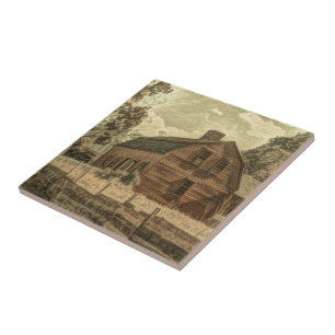 Azulejo De Cerâmica Farmhouse Chic Barn Russo do País Ocidental