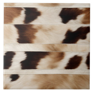 Azulejo De Cerâmica Farmhouse Russo Cowboy País Ocidental Cowhide