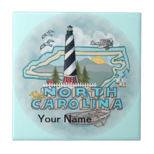 Azulejo De Cerâmica Farol da Carolina do Norte