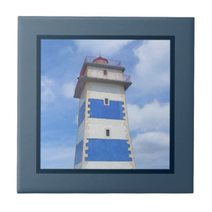 Azulejo De Cerâmica Farol de aquarela