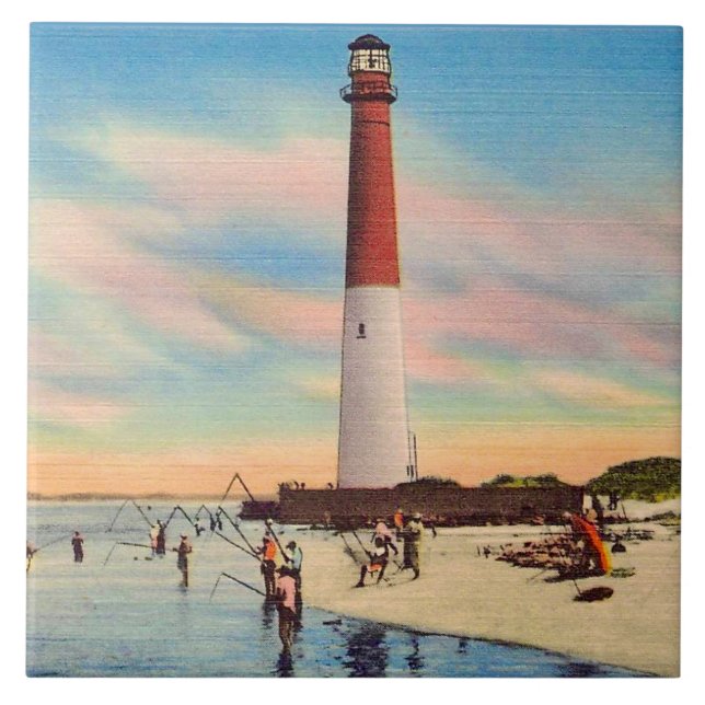Azulejo De Cerâmica Farol de Barnegat (Frente)