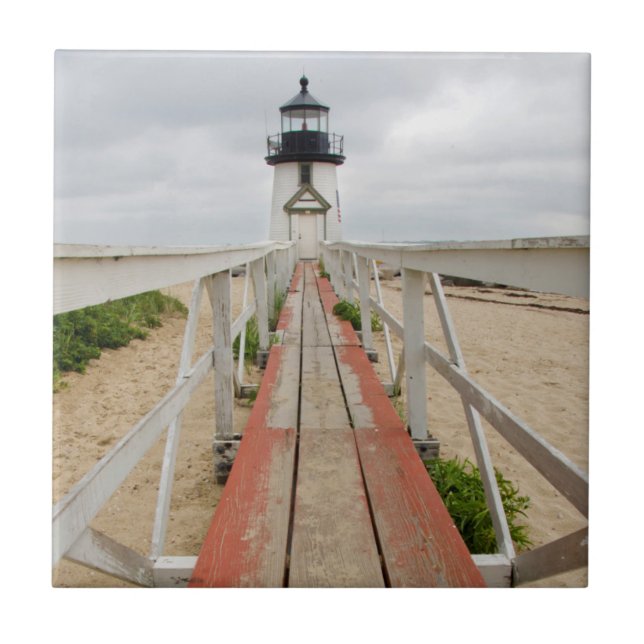 Azulejo De Cerâmica Farol de Brant Point (Frente)