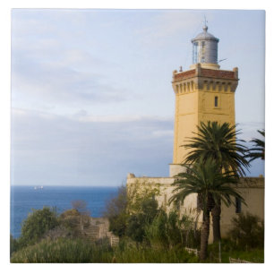 Azulejo De Cerâmica Farol de Cabo Spartel em Tânger Marrocos