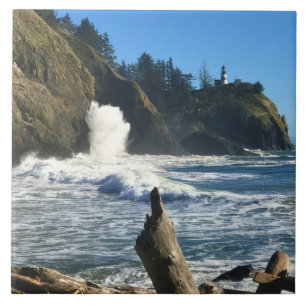 Azulejo De Cerâmica Farol de Desapontamento de Cabo, Washington