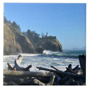Azulejo De Cerâmica Farol de Desapontamento de Cabo, Washington