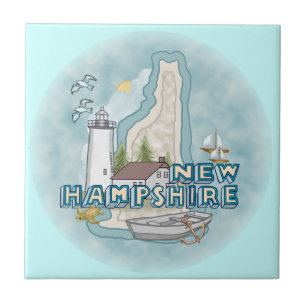 Azulejo De Cerâmica Farol de New Hampshire