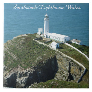Azulejo De Cerâmica Farol de Southstack País de Gales.