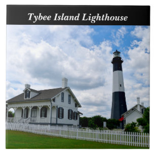 Azulejo De Cerâmica Farol de Tybee Island