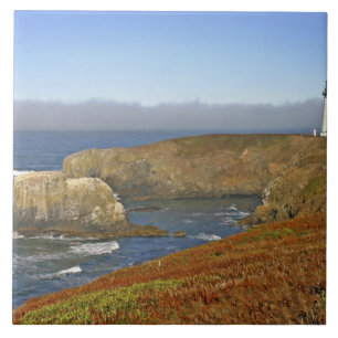 Azulejo De Cerâmica Farol de Yaquina Head em Newport Oregon