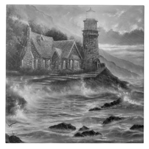 Azulejo De Cerâmica Farol Fantástico
