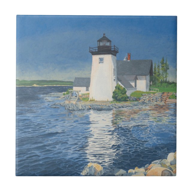 Azulejo De Cerâmica Farol Grindle Point (Frente)