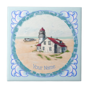 Azulejo De Cerâmica Farol Noon