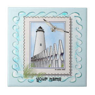 Azulejo De Cerâmica Farol Ocracoke