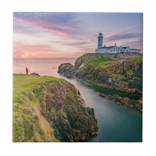 Azulejo De Cerâmica Farol principal Donegal de Fanad, Ireland